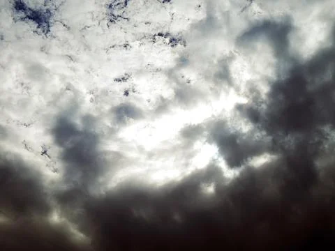 Storm clouds in the sky close up Stock Photos