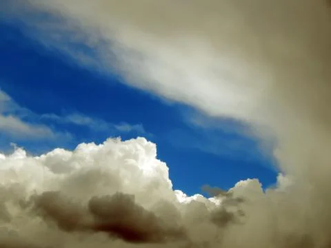 Storm clouds in the sky close up Stock Photos