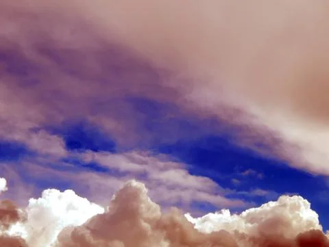 Storm clouds in the sky close up Stock Photos