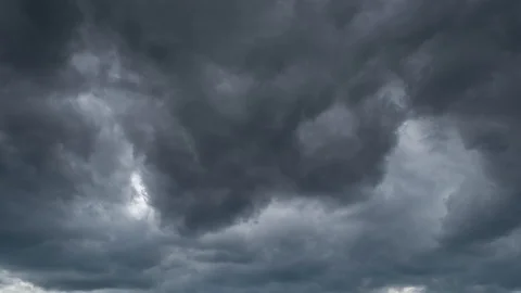 Storm clouds, strong wind. 4k, 3840x2160, Timelapse. Stock Footage