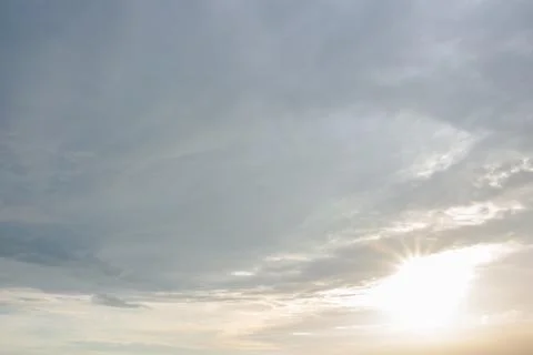 Storm clouds with sunlight Stock Photos