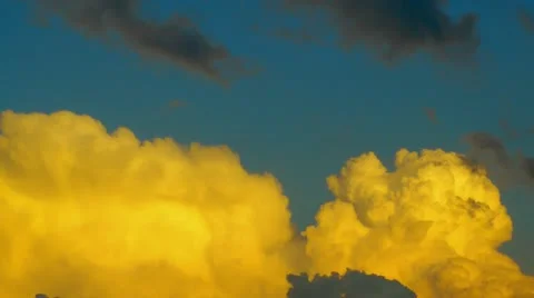 Storm clouds at sunset (time lapse) Stock Footage 11356292