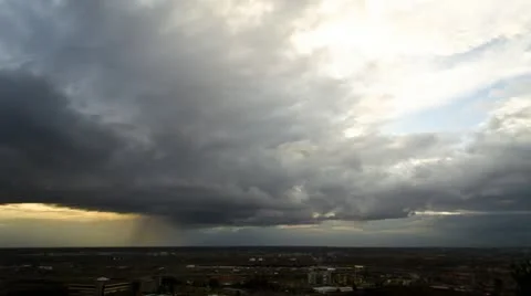 Storm clouds at sunset. Time lapse. Apple ProRes Stock Footage