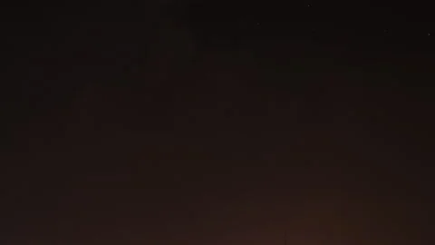 Storm clouds with thunder and lightning are approaching the city. Stock Footage 138646278
