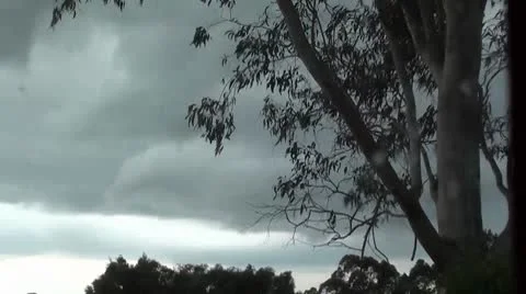 Storm clouds time lapse Stock Footage 8838540