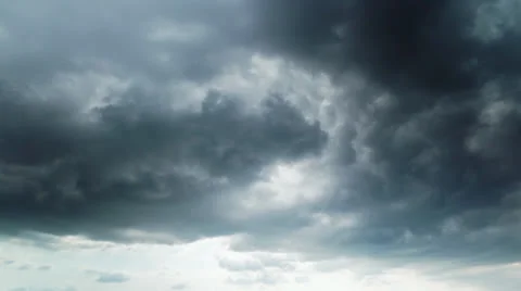 Storm clouds, time-lapse Stock Footage