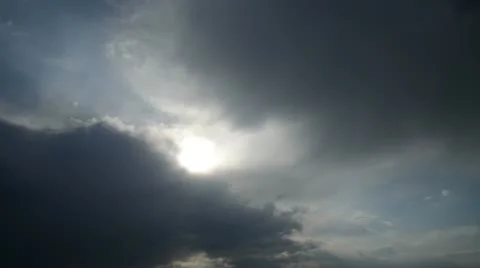 Storm clouds time lapse HD Stock Footage 10865106