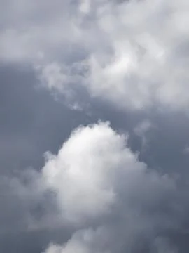 Storm clouds time lapse. Layered clouds. Dramatic sky. Stock Photos