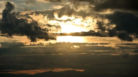 Storm Clouds Time Lapse Sunset Video stock 23171682