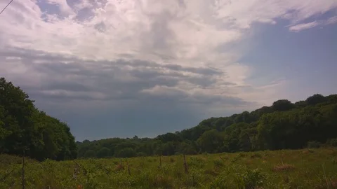 Storm clouds timelapse Stock Footage 76128715