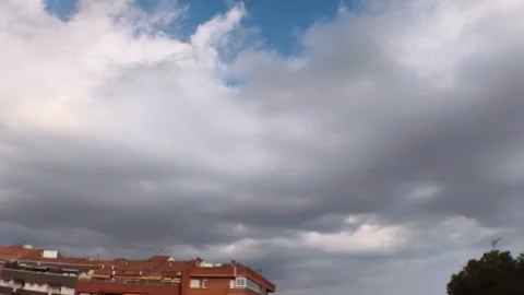 Storm Clouds Timelapse Over City Building Video stock 331318264
