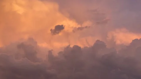 Storm Clouds Timelapse Sunset Stock Footage 130742753