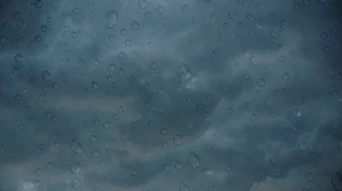 Storm clouds with water drops Video stock 8510654