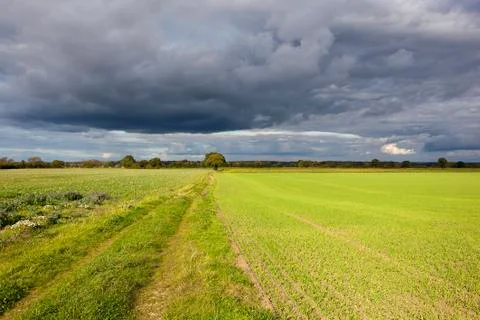 Storm clouds in yorkshire Stock Photos
