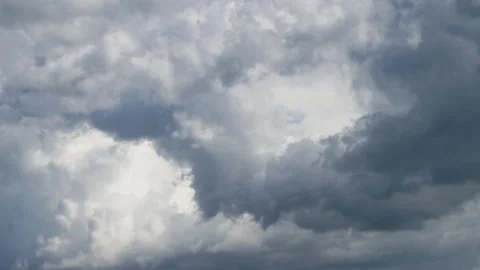 Storm clouds with zoom out effect from center on dramatic sky. Stock Footage 335689615