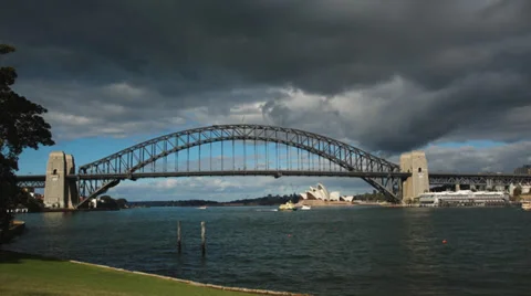 Storm Cloudsover Sydney Harbour Stock Footage 39400107