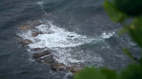 Storm on the coast Stock Footage 25790661