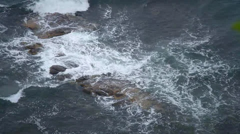 Storm on the coast Stock Footage 25792135