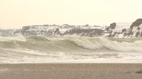 Storm on the coast. 스톡 동영상 52668414