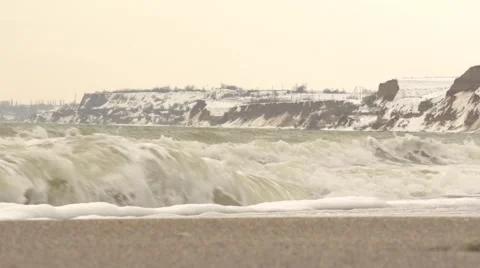 Storm on the coast. Stock Footage 52668501