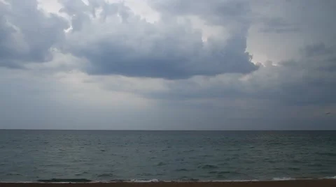 Storm on the coast Video stock 67533900