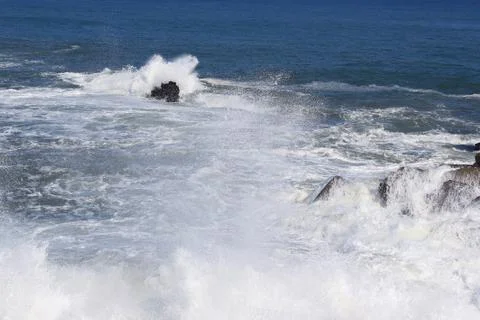 Storm on the coast Stock Photos