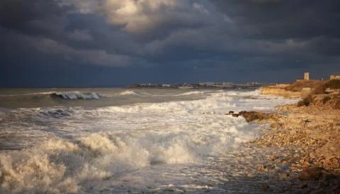 Storm on the Coast Stock Photos