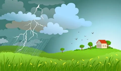 Storm is coming Stock Illustration