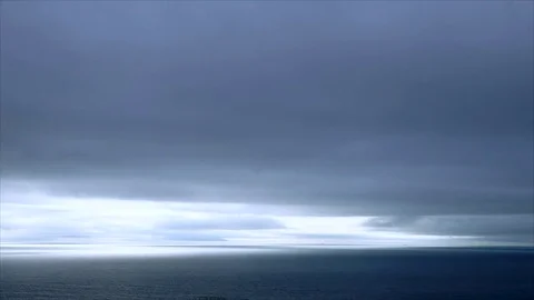 Storm coming over the sea Stock Footage 73000595