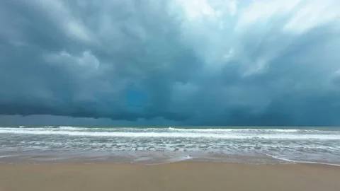 Storm is coming in Raining season Stock Footage 201325997