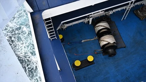 Storm is coming on a ship Stock Footage 105671347