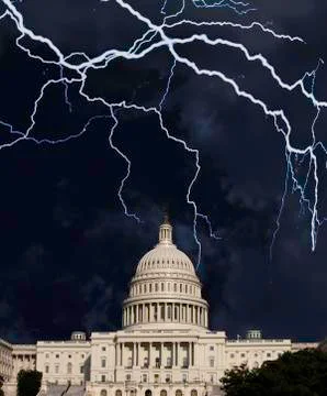 A Storm is comming to Washington. Foto stock