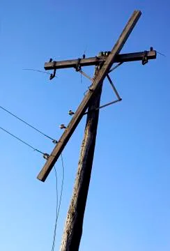 Storm Damaged Lines Stock Photos