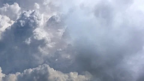 The storm in the dark clouds moved 4K Stock Footage 297050767