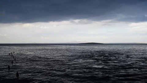 A storm in the distance Foto stock