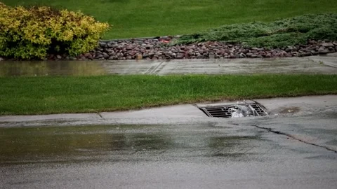Storm Drain Catch Basin Stock Footage 132798458