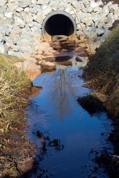 Storm Drain Outflow Stock Photos