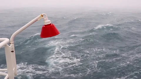 Storm in the Drake Passage Video stock 90314018