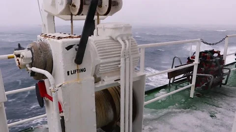 Storm in the Drake Passage Video stock 90314127