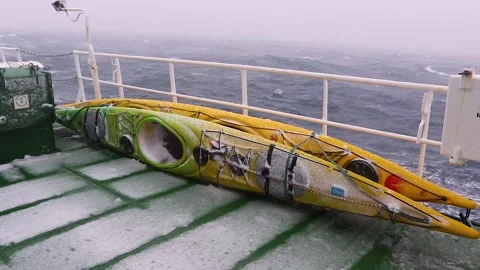 Storm in the Drake Passage Video stock 90314132