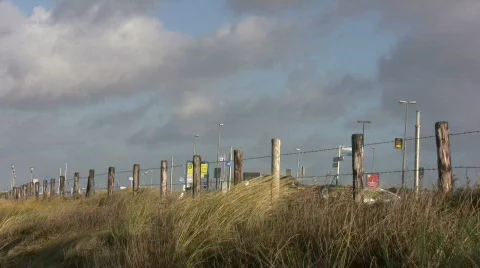 Storm in the dunes Stock Footage 108289