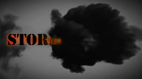 Storm in explosion Stock Footage 10735769