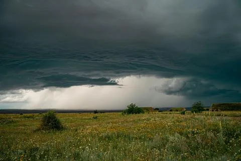 Storm in a field Stock Photos