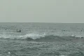Storm Fiona - Surfer riding a wave from storm 3 Footage