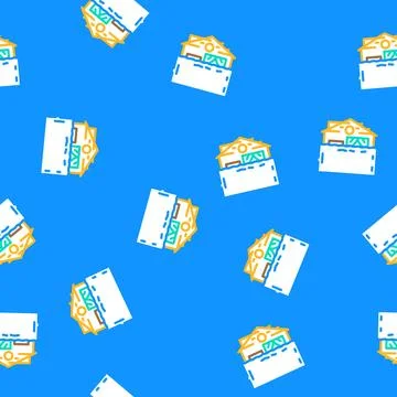 Storm flood disaster vector seamless pattern Stock Illustration