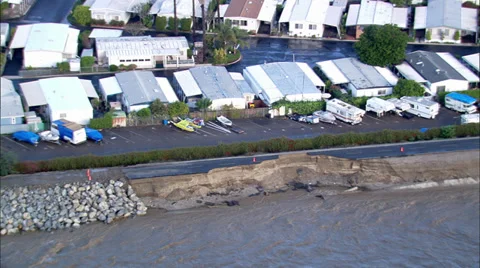 Storm Flooding Aftermath Stock Footage 37388891