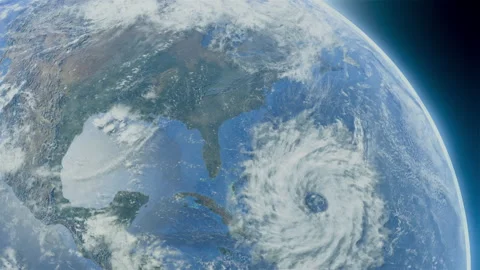 Storm formation and touchdown over North America Stock Footage 162526748