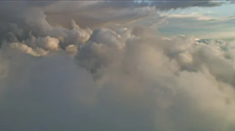 Storm front layers, Aerial Clouds Vídeos de archivo 34515425