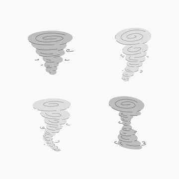 Storm hand drawn vector illustration Stock Illustration