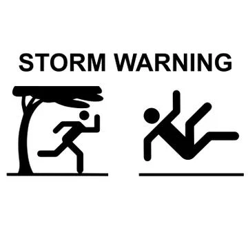 Storm hazard vector Stock Illustration